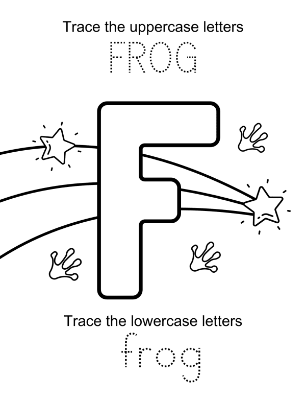 20 ABC PDF Coloring Book For Kids With Letter Tracing