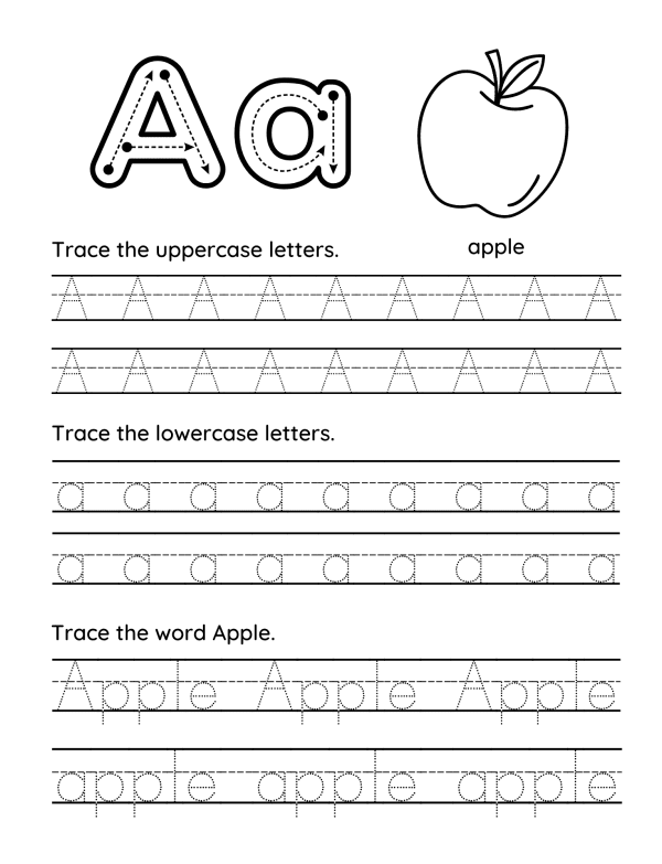 7 ABC PDF Coloring Book For Kids With Letter Tracing