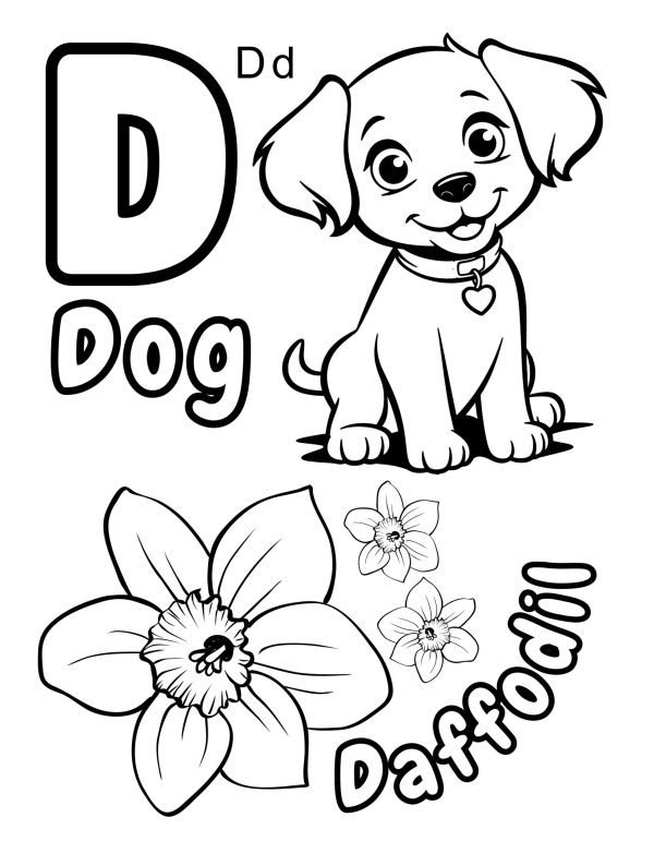 Alphabet Coloring Book for Kids – Fun ABC Learning with 100+ Illustrations
