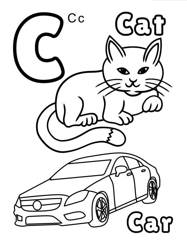 Alphabet Coloring Book for Kids – Fun ABC Learning with 100+ Illustrations