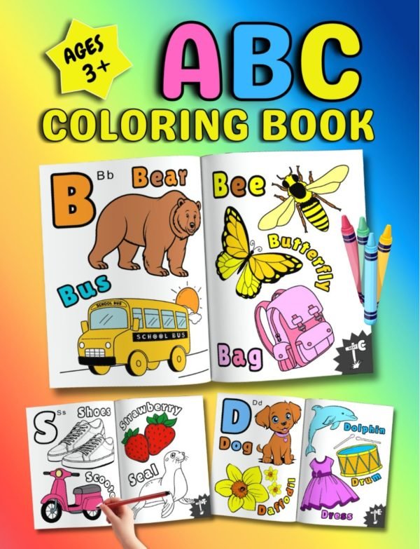 Alphabet Coloring Book for Kids – Fun ABC Learning with 100+ Illustrations