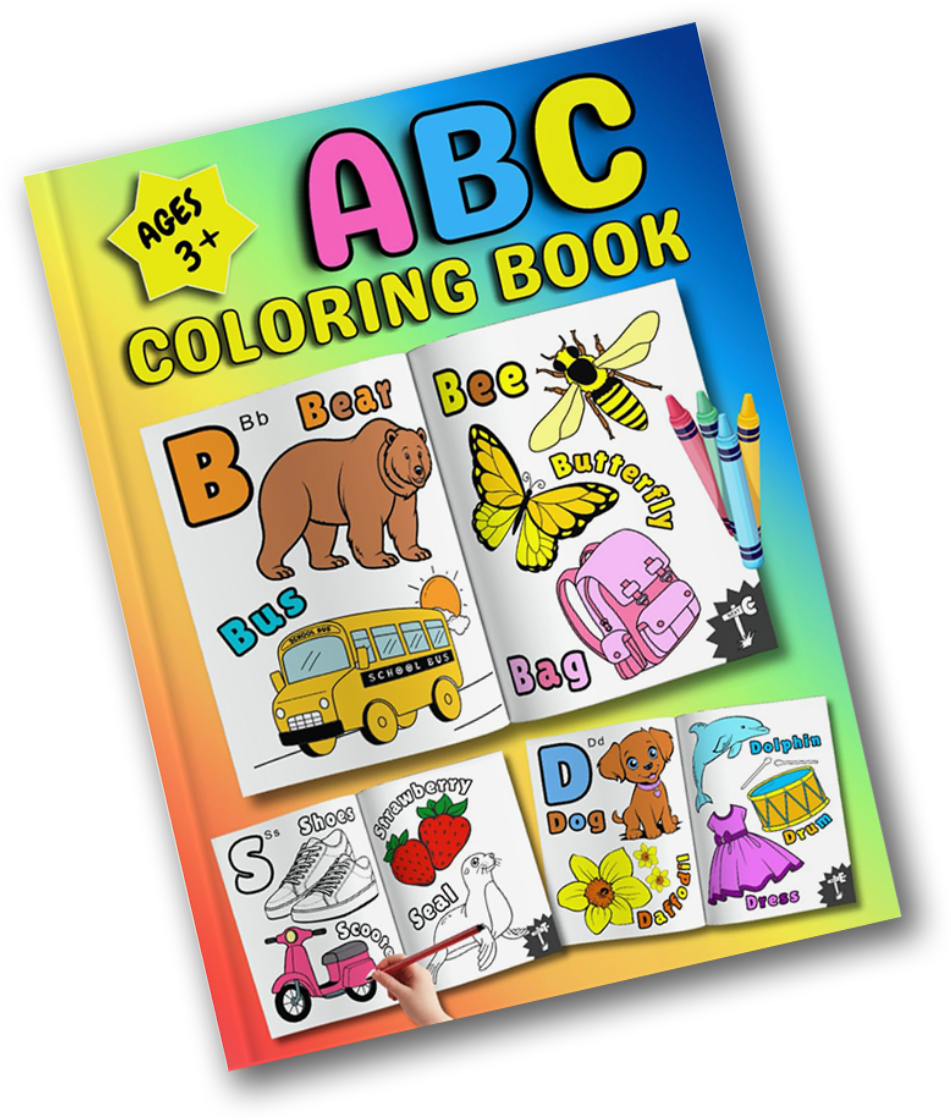 ABC Coloring Book For Kids 3+