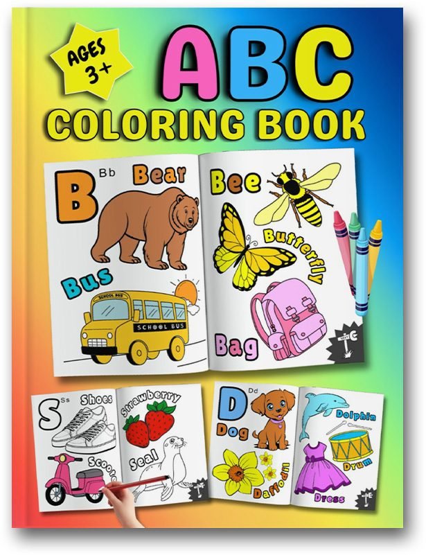 ABC Coloring Book For Kids 3+