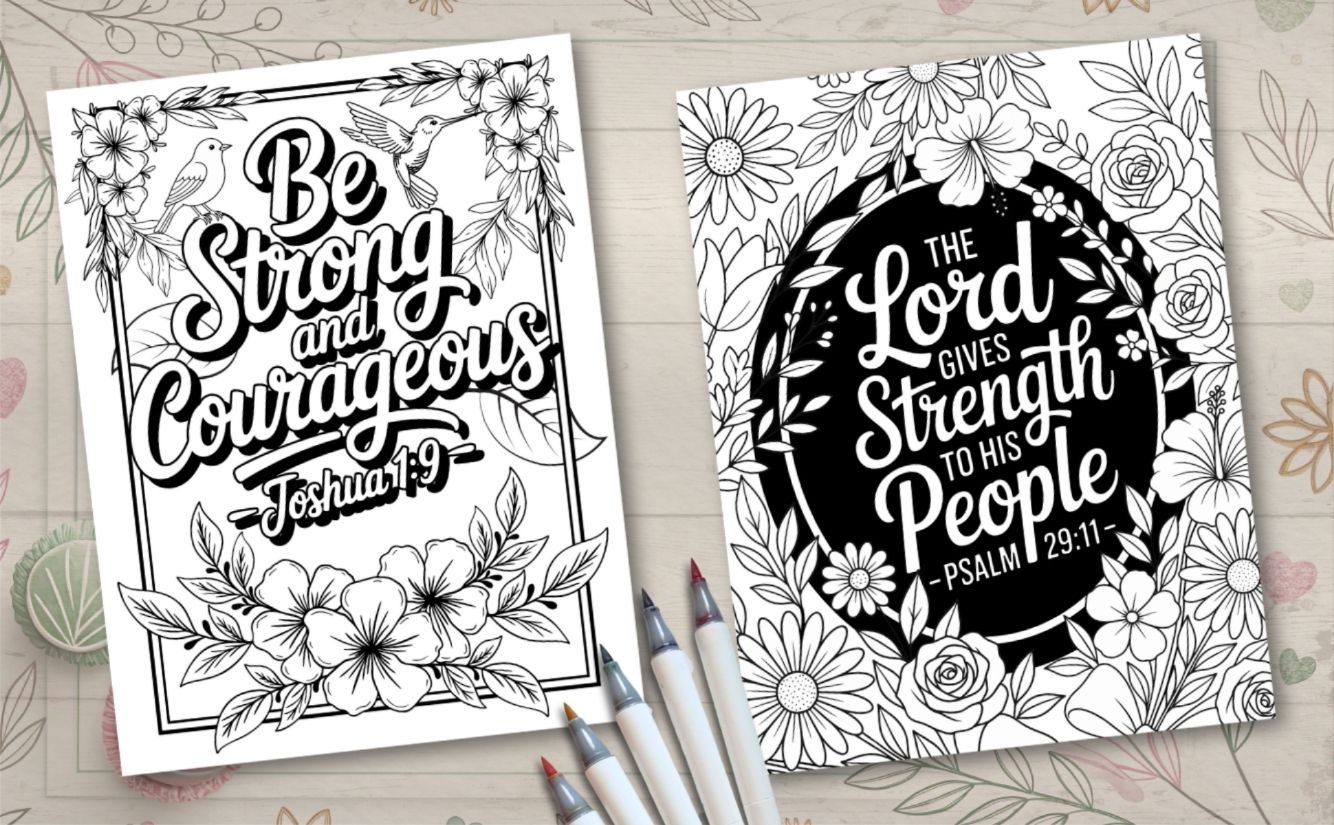Bible Coloring Book Inside Pages