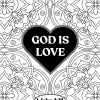 2 God is Love coloring page