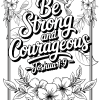 4 Be Strong Coloring Page