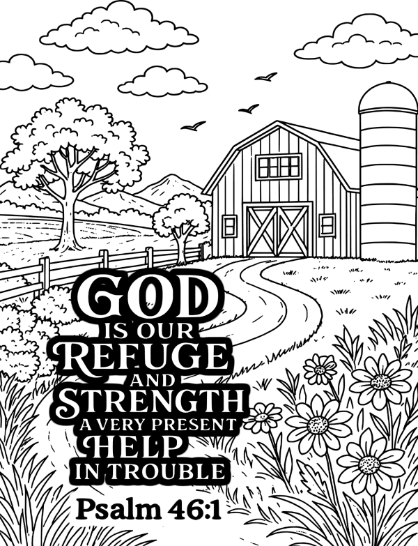 5 Bible verse coloring page